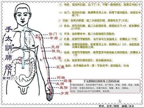 22楼回复宇宙旋风2013-12-22 10:48:441,手太阴肺经穴歌  手太阴肺