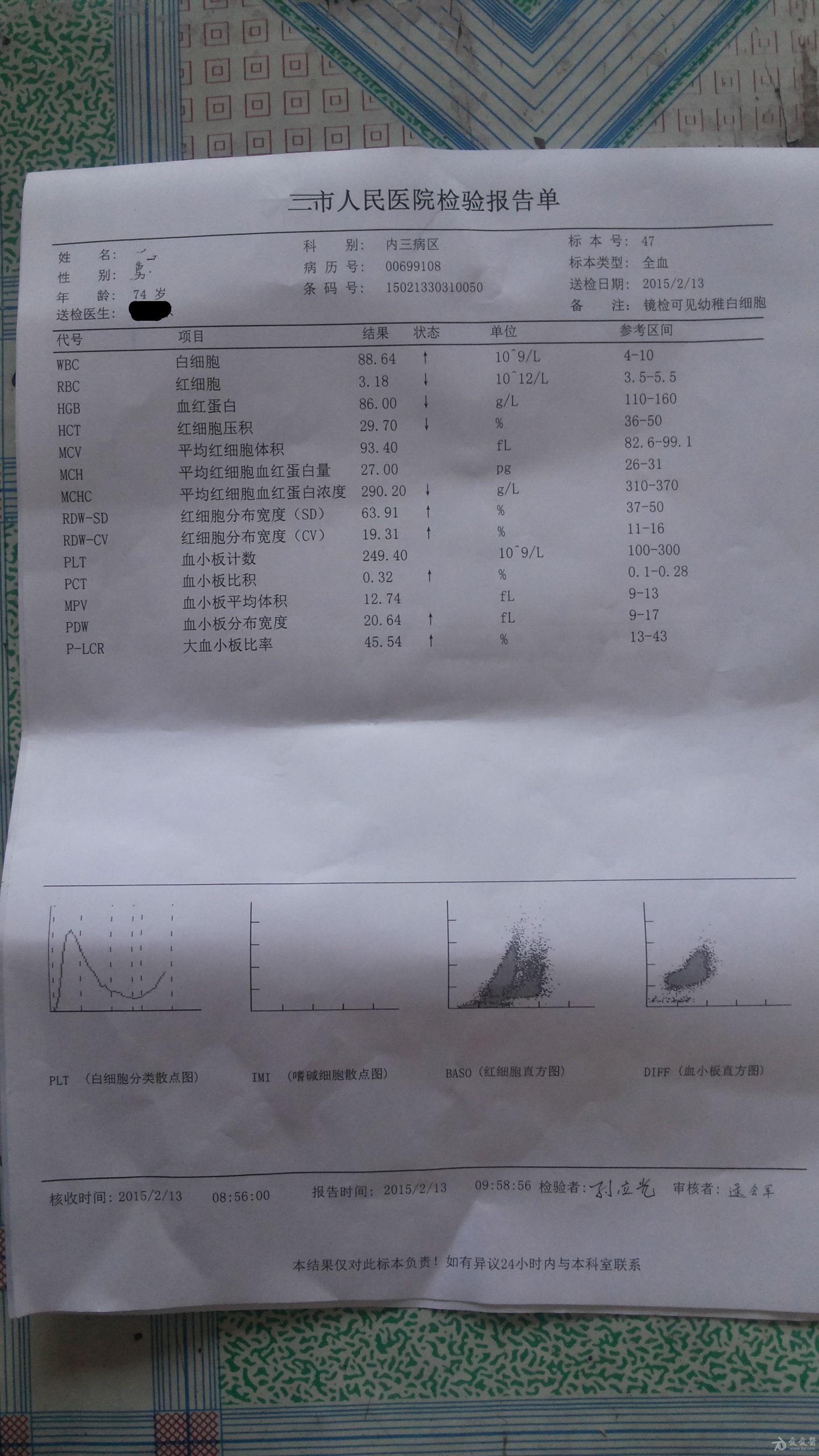 高度怀疑白血病?