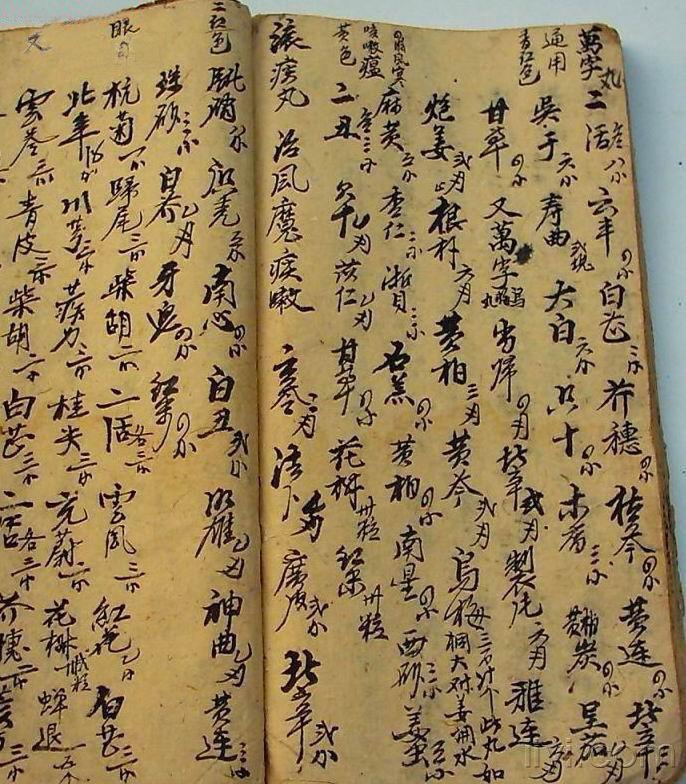 古代医药处方剂量写法(附大量民间手抄本写法)
