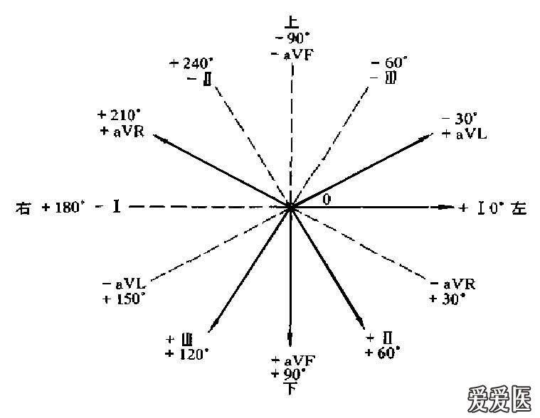 看图学心电02心电轴测量