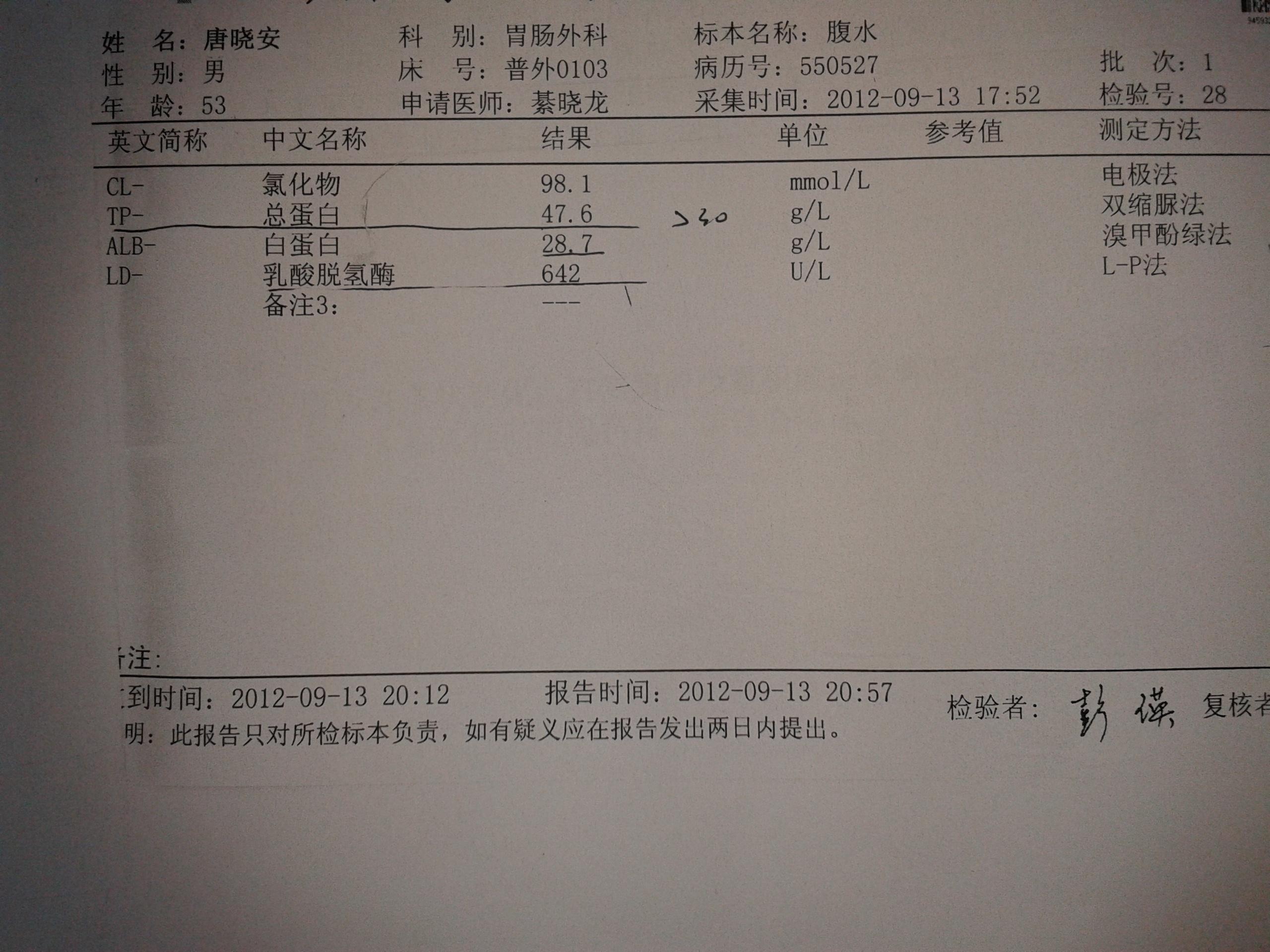 腹水待断急