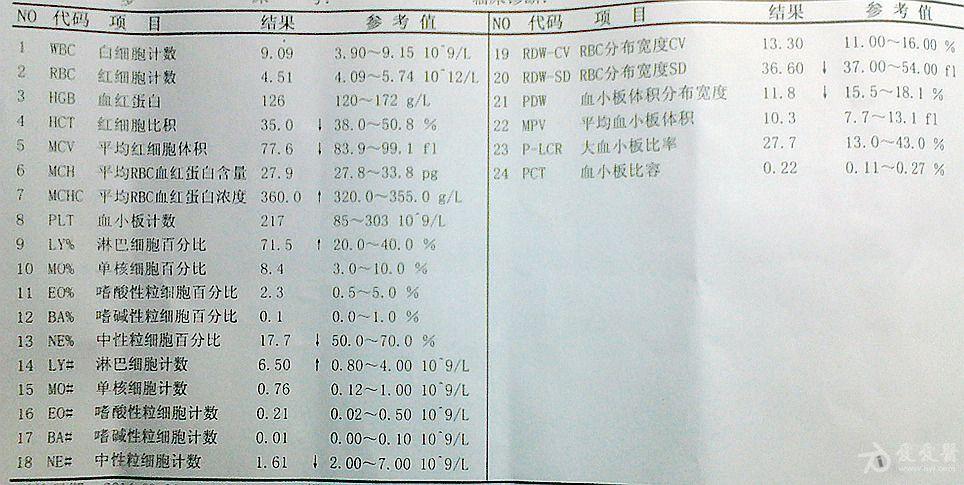 求助1岁半小儿血常规判读