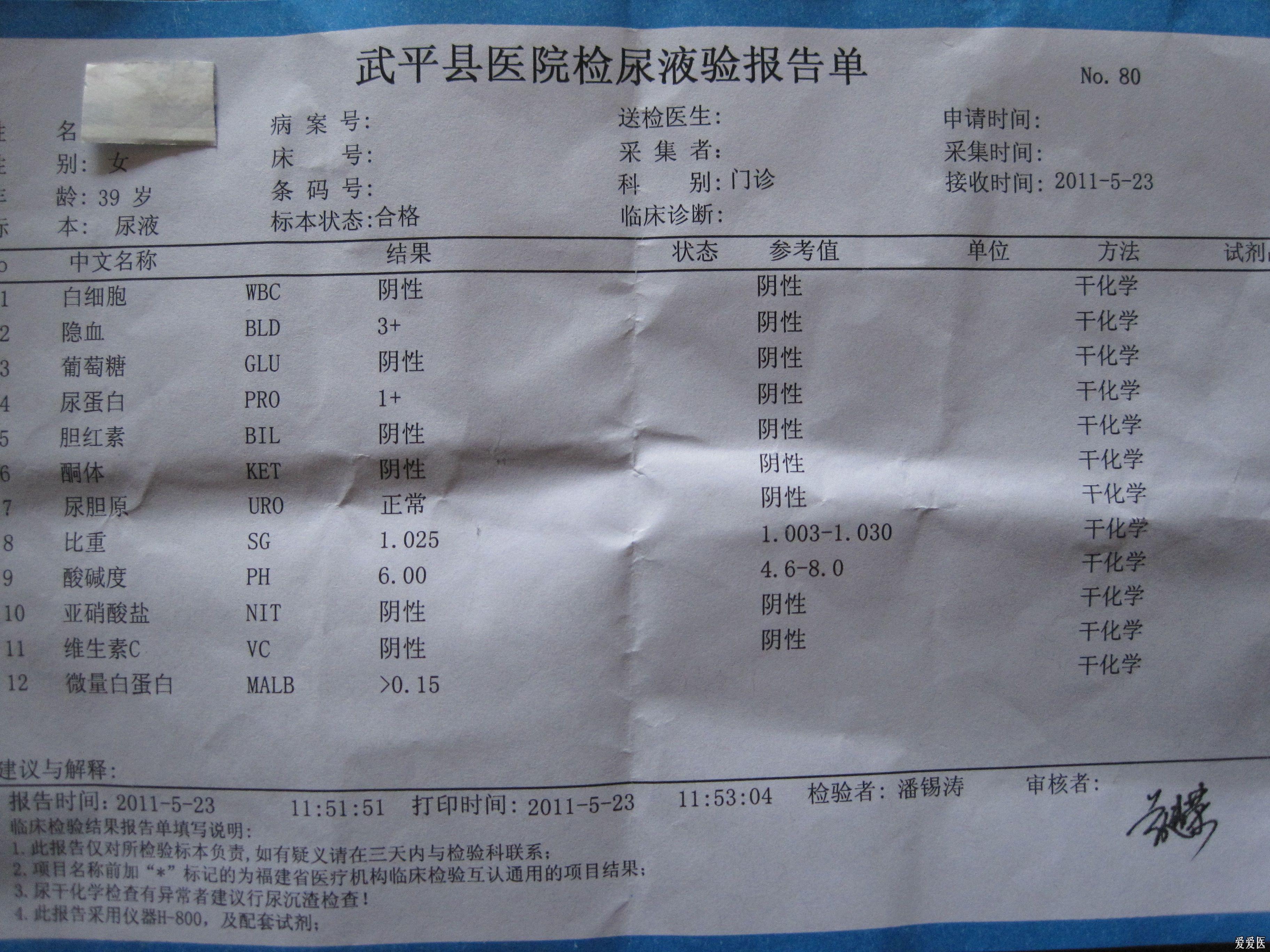 為什麼24小時的尿量的檢驗和即是尿液的檢驗不同?